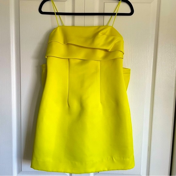 SHEIKE Women’s Amy Bow Back Dress in Citrus - Size US 4 (AU 8) - Picture 3 of 13